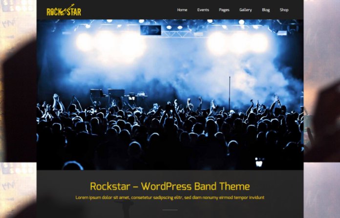 Rockstar - Music & Band WordPress Theme